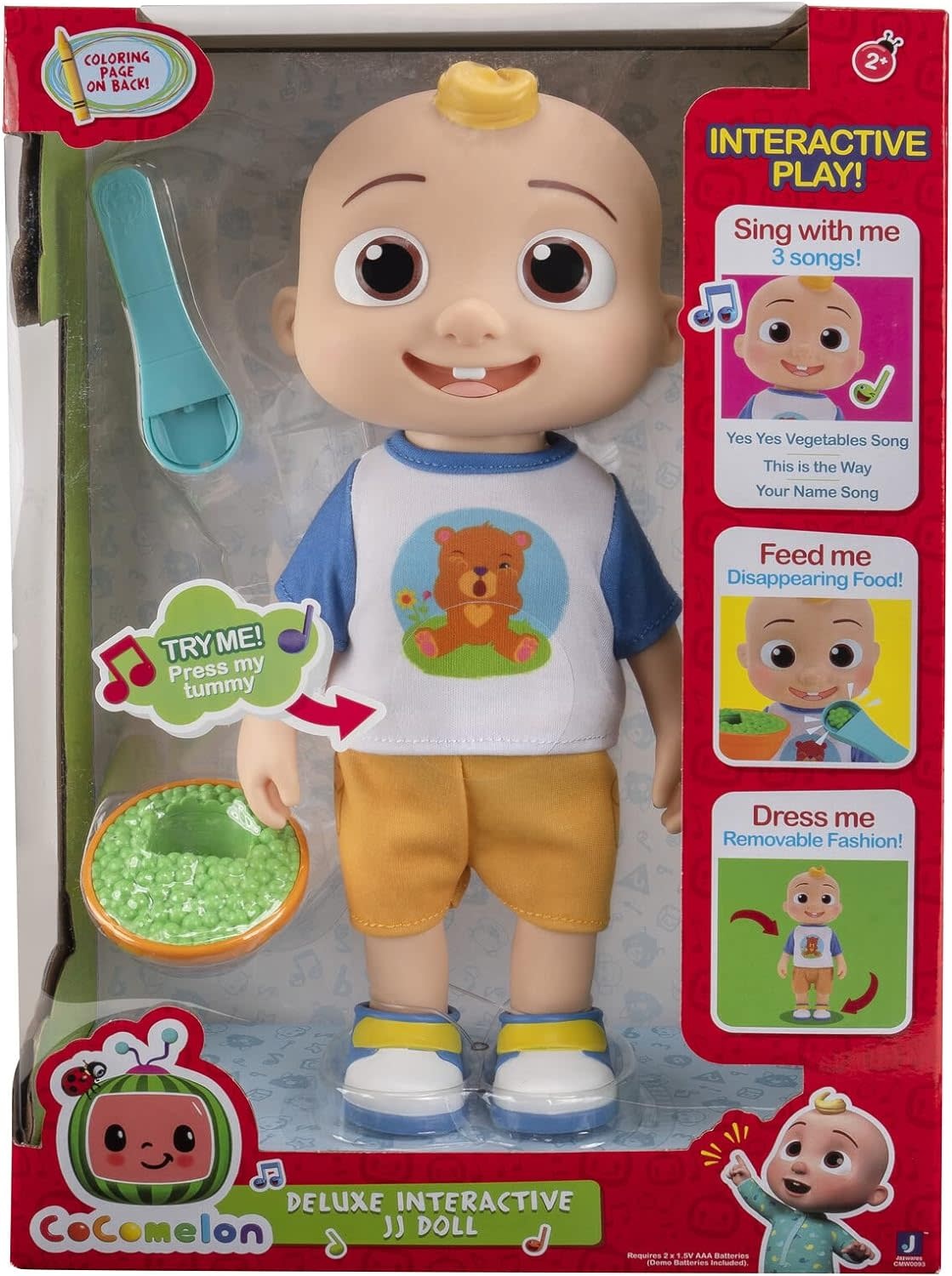 新作　Box  ayyjewel  TOY CMW0058 COCOMELON DELUXE INTERACTIVE JJ DOLL PLUSH - My