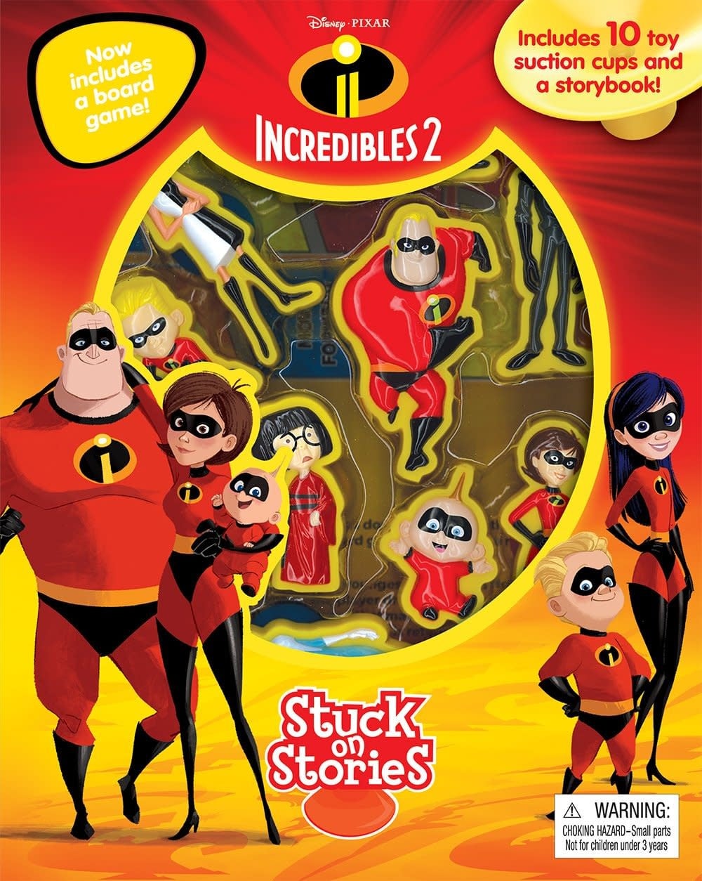DISNEY THE INCREDIBLES 2 STUCK ON STORIES BOOK