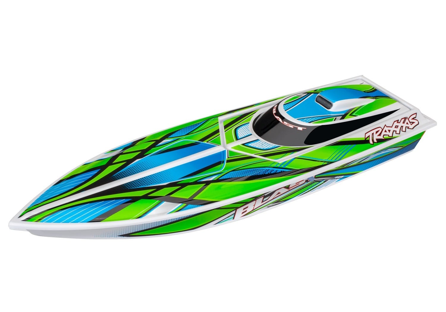 1/10 Blast Race Boat With USB-C Charger - Green