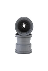 JCONCEPTS JCO3439S TRIBUTE 73'S MONSTER TRUCK WHEEL W/ADAPTORS (GREY) (2) (3.2X3.6")