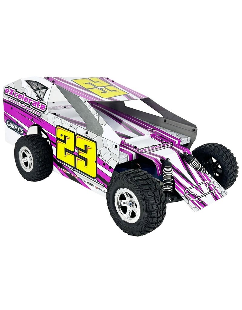EXCELERATE XCE-0500 EXCELERATE DIRT OVAL MUDBOSS BODY (CLEAR)