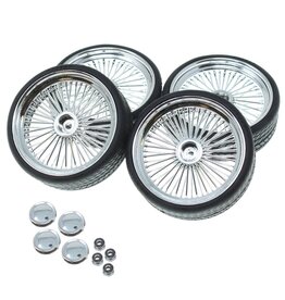 REDCAT RACING RER19792 26'ERS CHROME SCALE WIRE WHEELS (4)