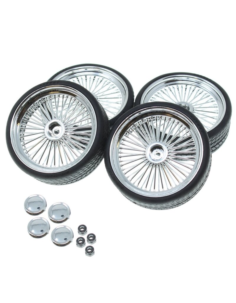 REDCAT RACING RER19792 26'ERS CHROME WIRE WHEELS