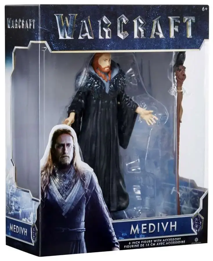 JAKKS PACIFIC 96258 WARCRAFT MEDIVH 6" FIGURE