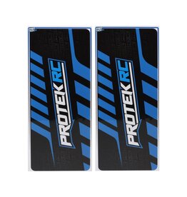 PROTEK RC PTK-1102-24 PROTEK RC 2024 UNIVERSAL CHASSIS PROTECTIVE SHEET (BLUE/BLACK) (2) (12.5X33.5CM)