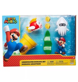 JAKKS PACIFIC 40016 SUPER MARIO UNDERWATER DIORAMA SET