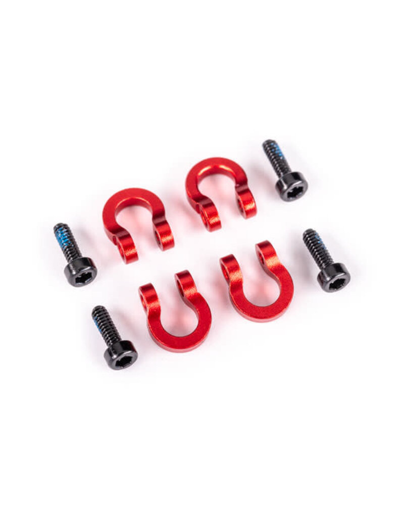 TRAXXAS TRA9734R BUMPER D-RINGS ALUM RED