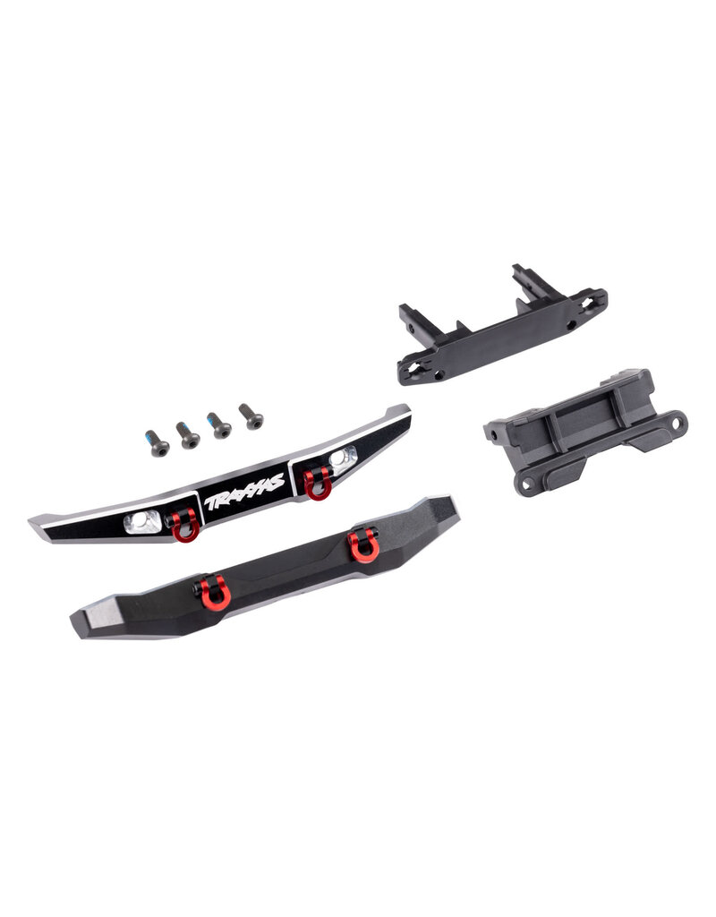 TRAXXAS TRA9735X BUMPER FRONT (1) REAR (1) ALUM BLK
