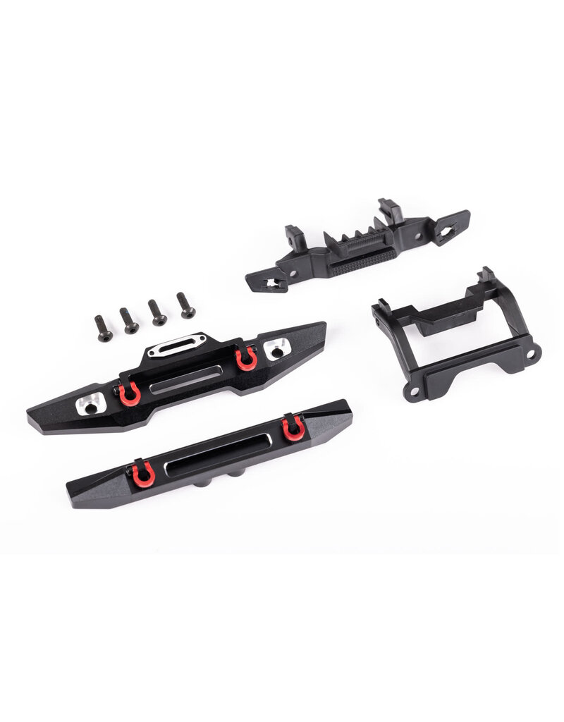 TRAXXAS TRA9734X BUMPER FRONT (1) REAR (1) ALUM BLK