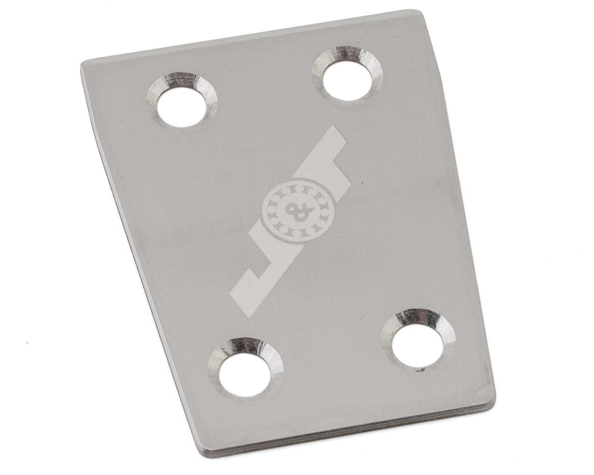 JTB-JT10844-2 AE RC8B4 STAINLESS REAR SKID PLATE