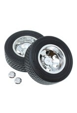 REDCAT RACING RER23601 PRE-MOUNTED TRAILER TIRES AND WHEELS (1 PAIR)