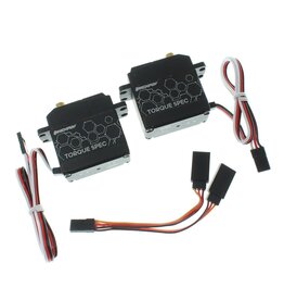 REDCAT RACING RER23393 HEXFLY TORQUE SPEC SERVO 2 PACK W/ Y-HARNESS: FOR COE CUSTOM HAULER (1SET)