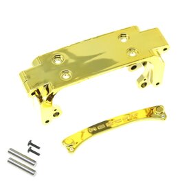REDCAT RACING RER25838 FRONT SUSPENSION MOUNT, PIN BRACE W/ PINS GOLD