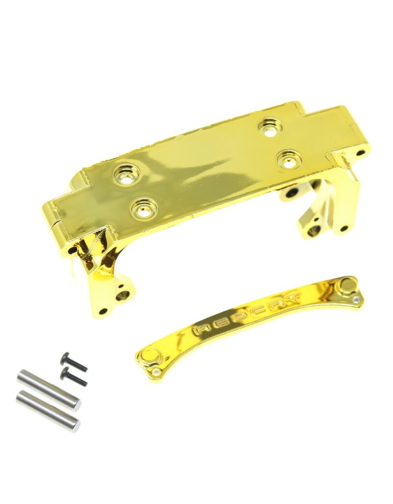 REDCAT RACING RER25838 FRONT SUSPENSION MOUNT, PIN BRACE W/ PINS GOLD