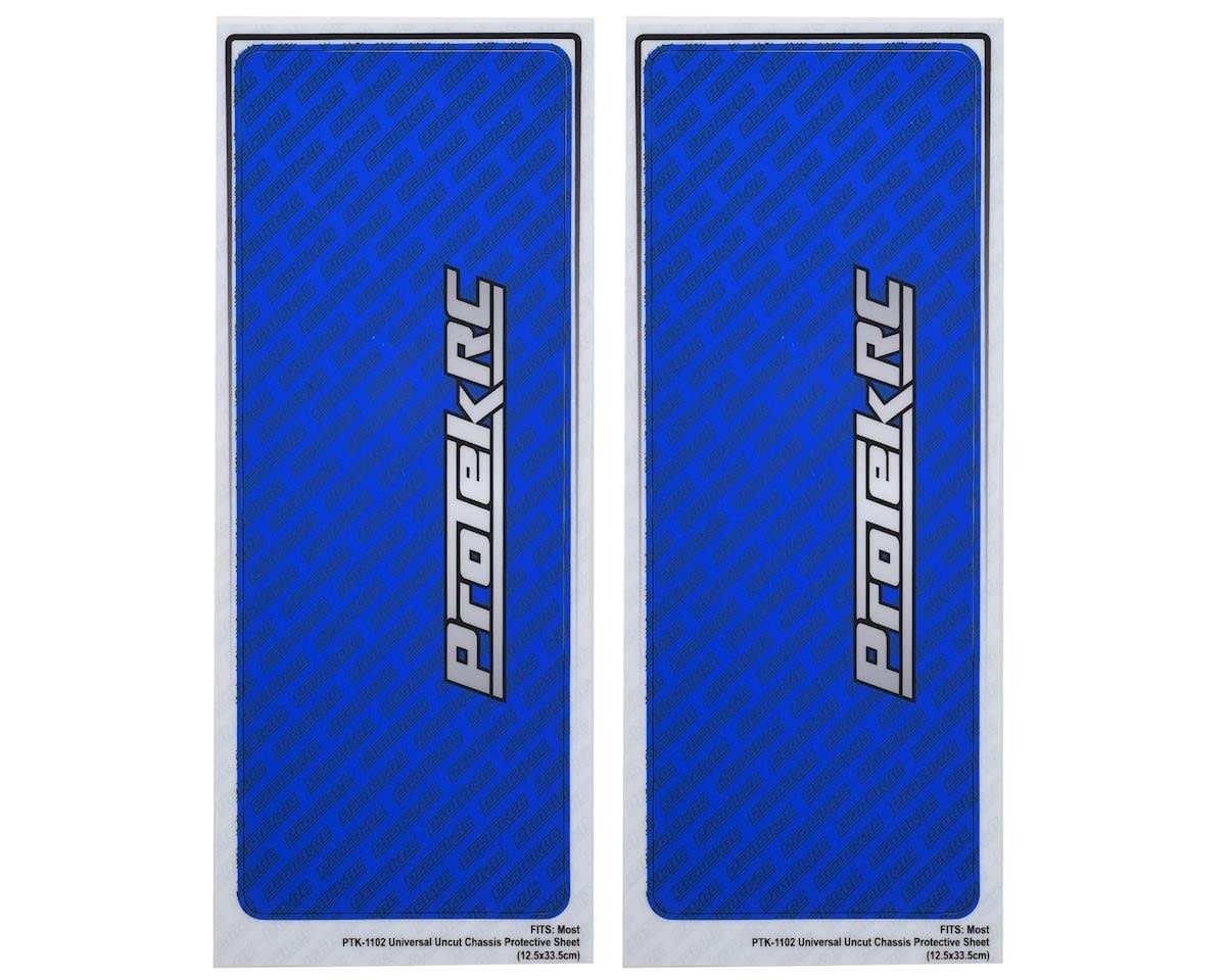 PTK-1102-BLU RC UNIVERSAL CHASSIS PROTECTIVE SHEET (BLUE) (2) (12.5X33.5CM)