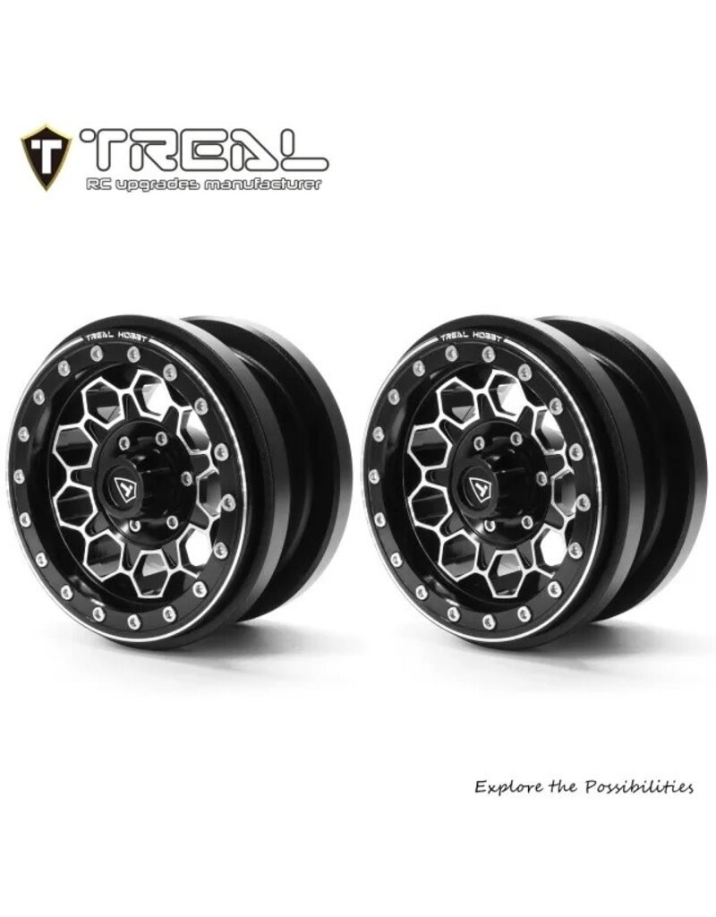 TREAL TRLX0034KMZAR SCX6 WHEELS 2.9 TYPE B BLACK