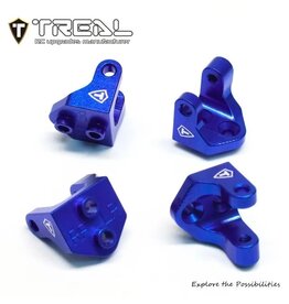 TREAL TRLX004319W3T ALUMINUM SHOCK MOUNTS FOR MINI LMT BLUE