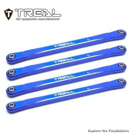TREAL TRLX0043G4RHP ALUMINUM LOWER LINK SET FOR MINI LMT BLUE