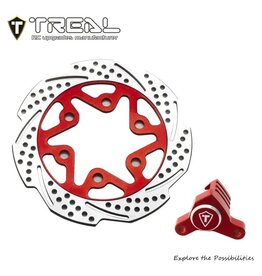 TREAL TRLX003ZDCHGF REAR BRAKE DISK AND CALIPER FOR PROMOTO RED