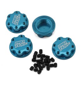 PROTEK RC PTK-2037 17MM CAPTURED & KNURLED MAGNETIC WHEEL NUTS (4) (BLUE) STEEL