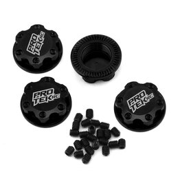 PROTEK RC PTK-2036 17MM CAPTURED & KNURLED MAGNETIC WHEEL NUTS (4) (BLACK) STEEL