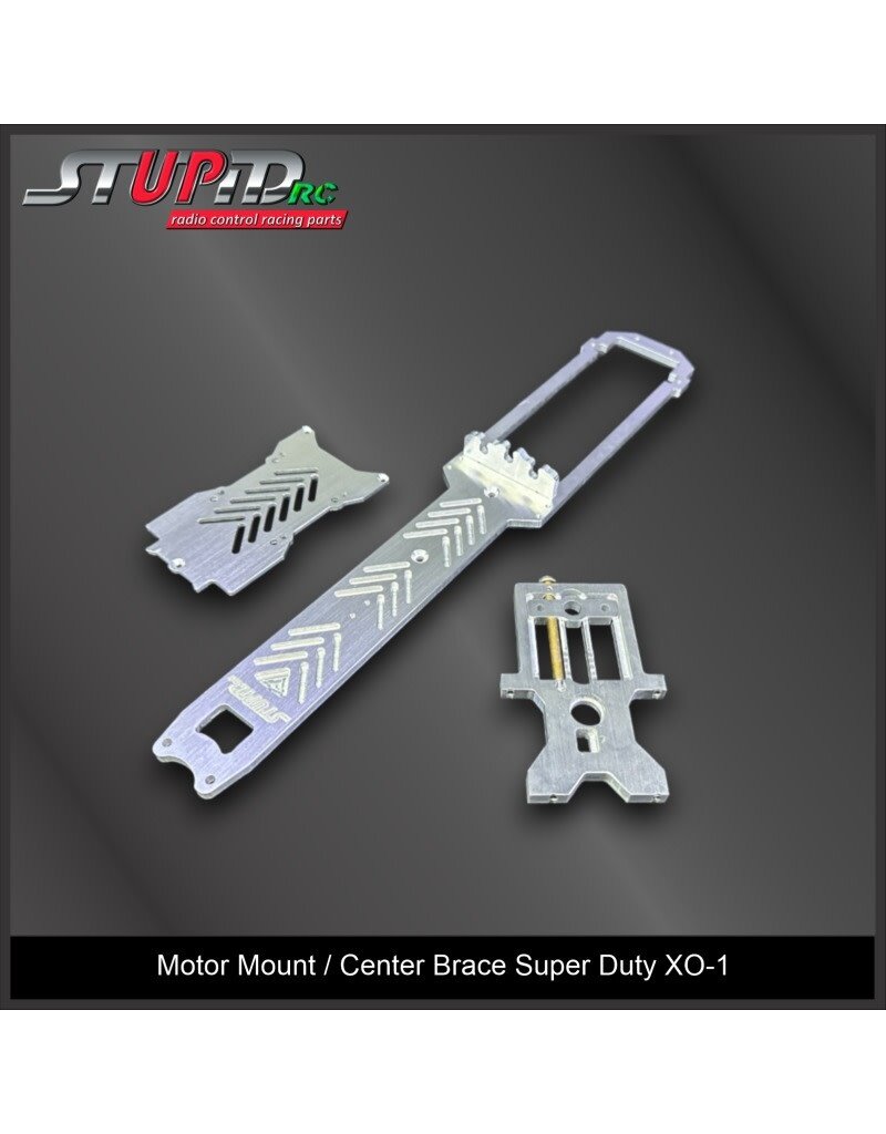 STUPID RC STP1013 MOTOR MOUNT/CENTER BRACE SUPER DUTY XO-1