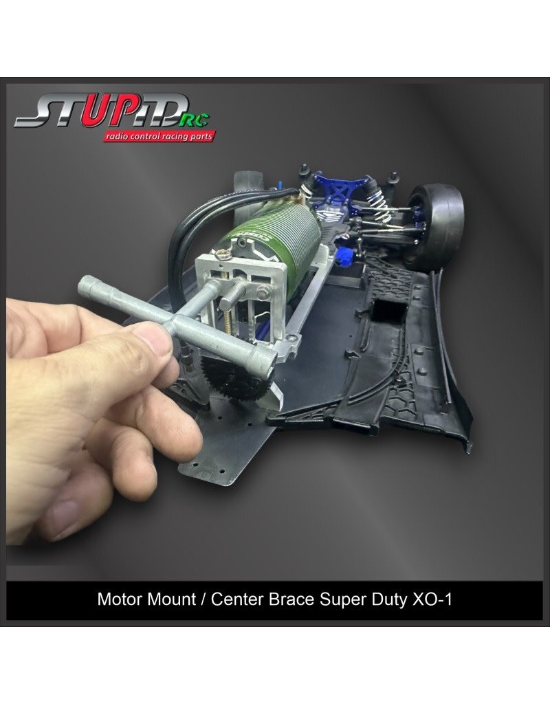 STUPID RC STP1013 MOTOR MOUNT/CENTER BRACE SUPER DUTY XO-1