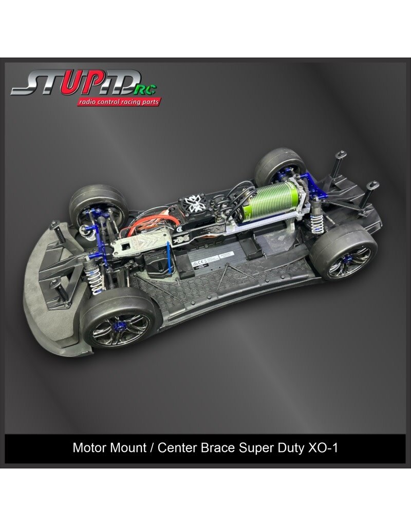 STUPID RC STP1013 MOTOR MOUNT/CENTER BRACE SUPER DUTY XO-1
