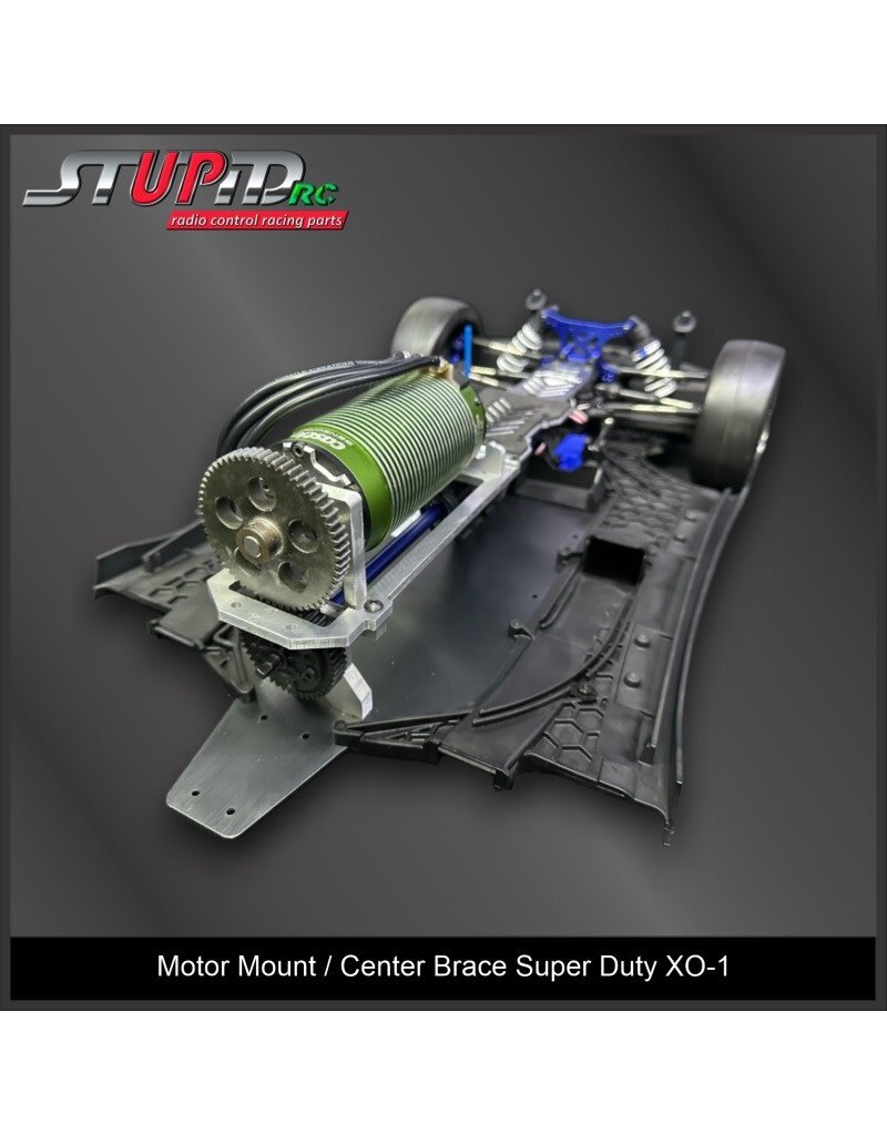 STUPID RC STP1013 MOTOR MOUNT/CENTER BRACE SUPER DUTY XO-1