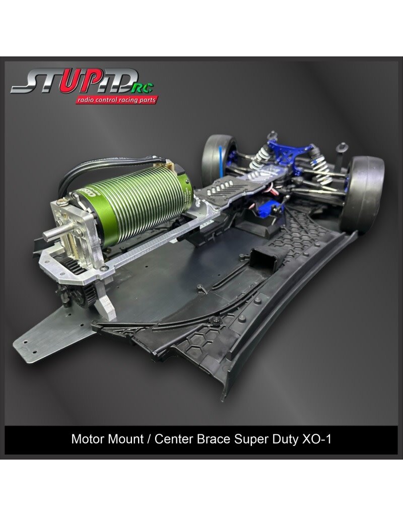 STUPID RC STP1013 MOTOR MOUNT/CENTER BRACE SUPER DUTY XO-1