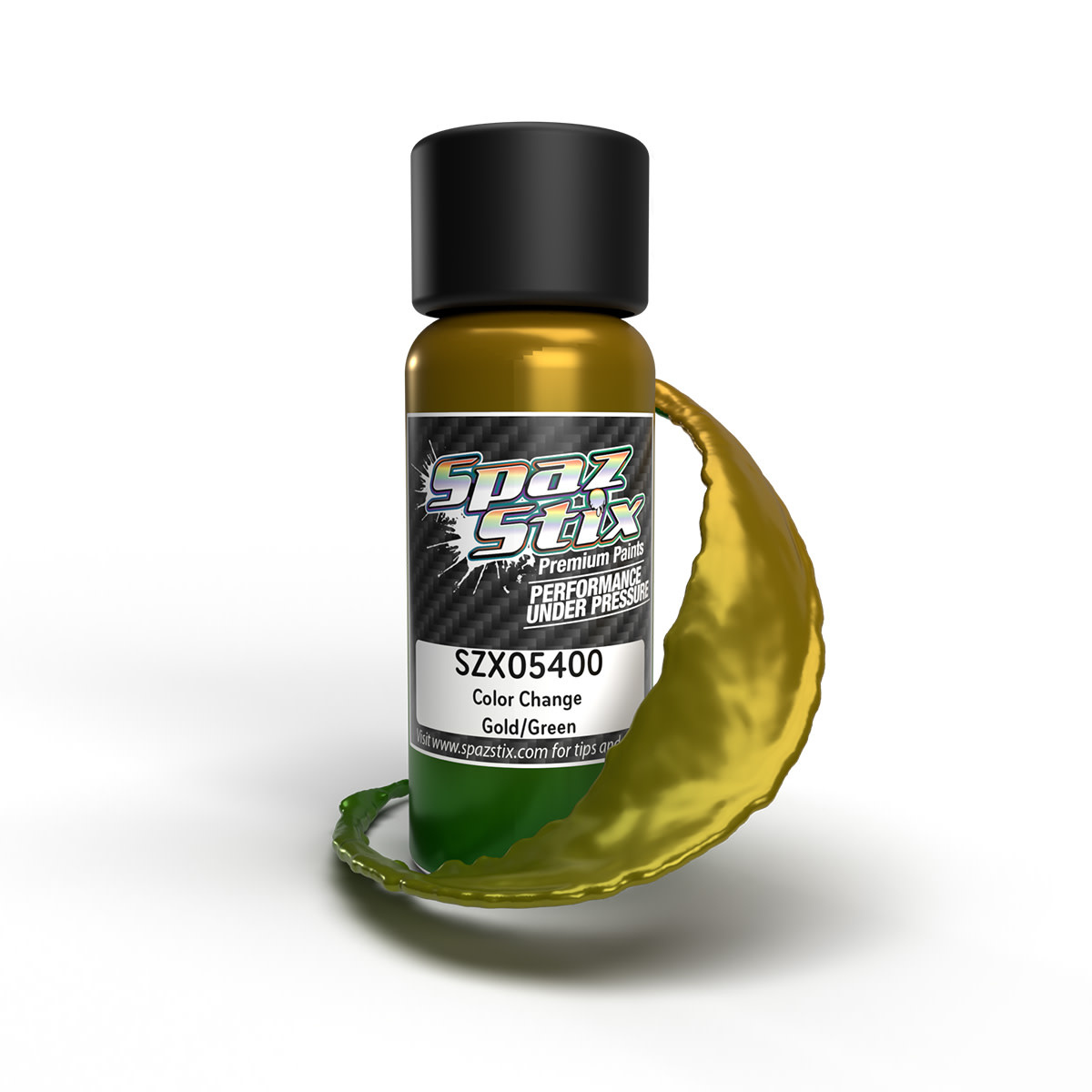 SZX05400 COLOR CHANGE AIRBRUSH READY PAINT, GOLD/GREEN, 2OZ BOTTLE