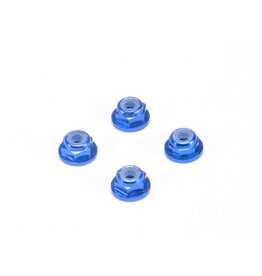 PN RACING PN200409B ALUMINUM WHEEL NUTS 2MM FLANGED BLUE