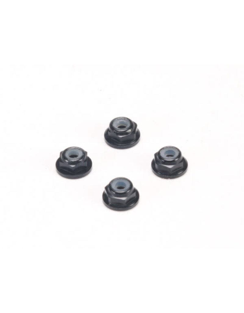 PN RACING KEN PN200409K ALUMINUM WHEEL NUTS 2MM FLANGED BLACK