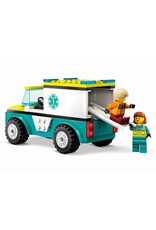 LEGO LEGO 60403 CITY EMERGENCY AMBULANCE AND SNOWBOARDER