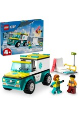 LEGO LEGO 60403 CITY EMERGENCY AMBULANCE AND SNOWBOARDER