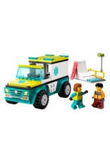 LEGO LEGO 60403 CITY EMERGENCY AMBULANCE AND SNOWBOARDER