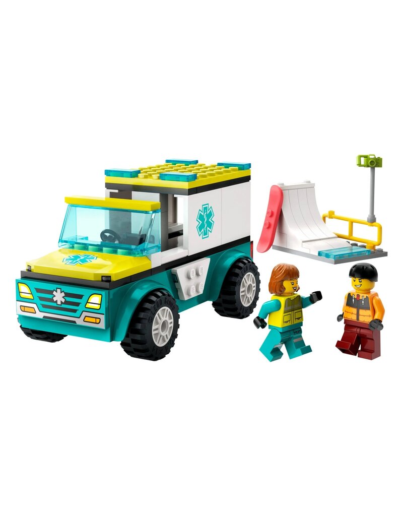 LEGO LEGO 60403 CITY EMERGENCY AMBULANCE AND SNOWBOARDER