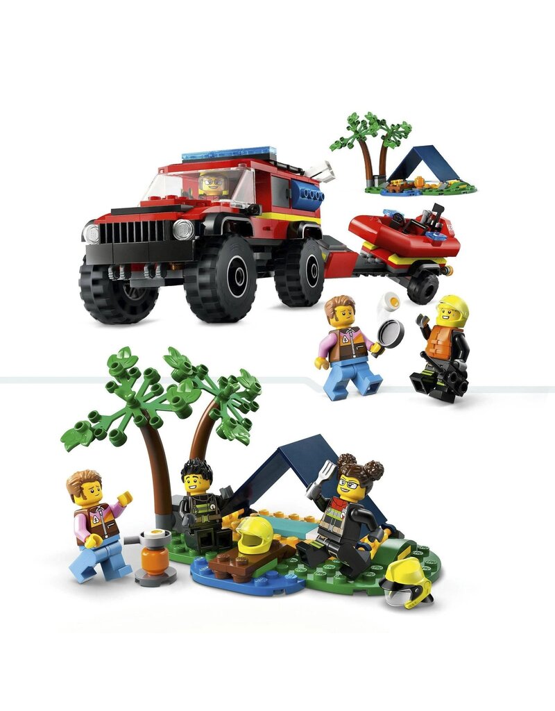 LEGO LEGO 60412 CITY 4x4 FIRE TRUCK WITH RESCUE BOAT