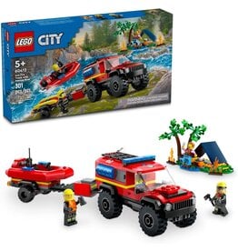 LEGO LEGO 60412 CITY 4x4 FIRE TRUCK WITH RESCUE BOAT