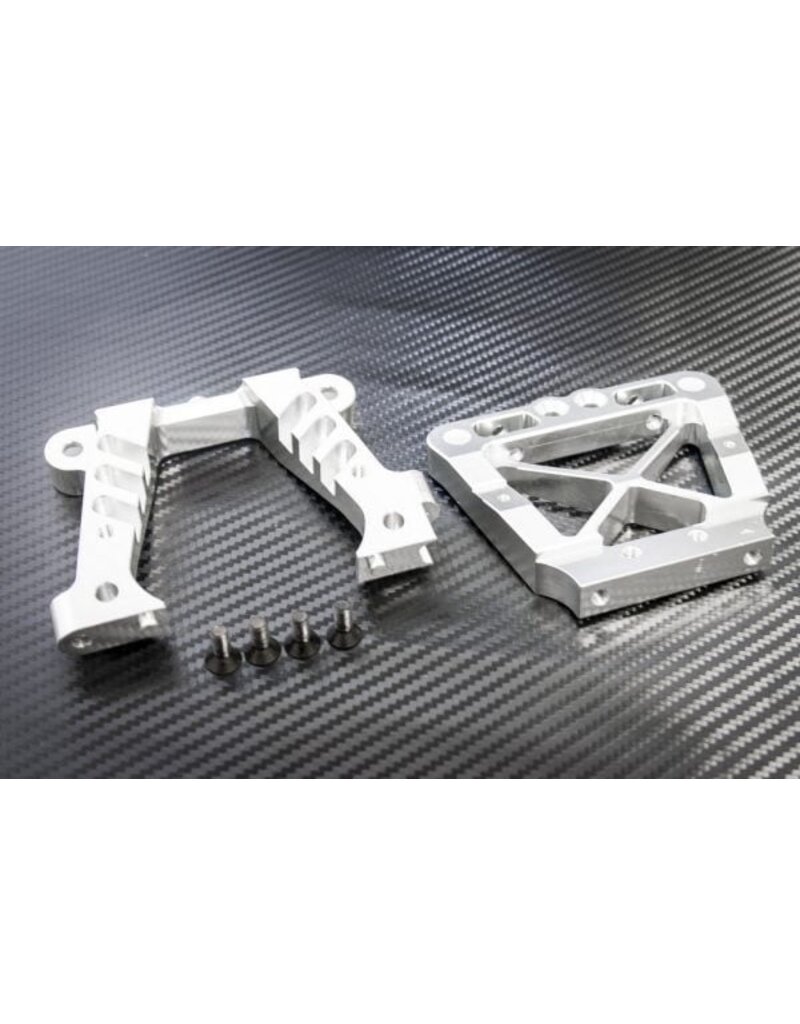 ROVAN RC RV85176S 1/5 BAJA REAR CNC ALUMINUM REAR BULK HEADS: SILVER