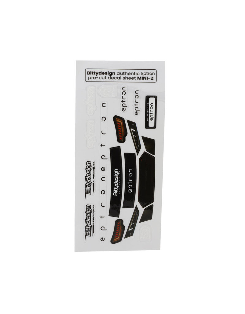 BITTYDESIGN BDYMZ-ETR EPTRON 1/28 MINI-Z BODY  (98MM WHEELBASE): CLEAR