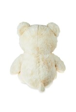 20" TEDDY BEAR VELVET BOW TIE: CREAM