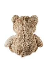 WAY TO CELEBRATE 20" TEDDY BEAR VELVET BOW TIE: BROWN