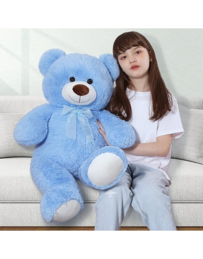MORISMOS 35" TEDDY BEAR: BLUE