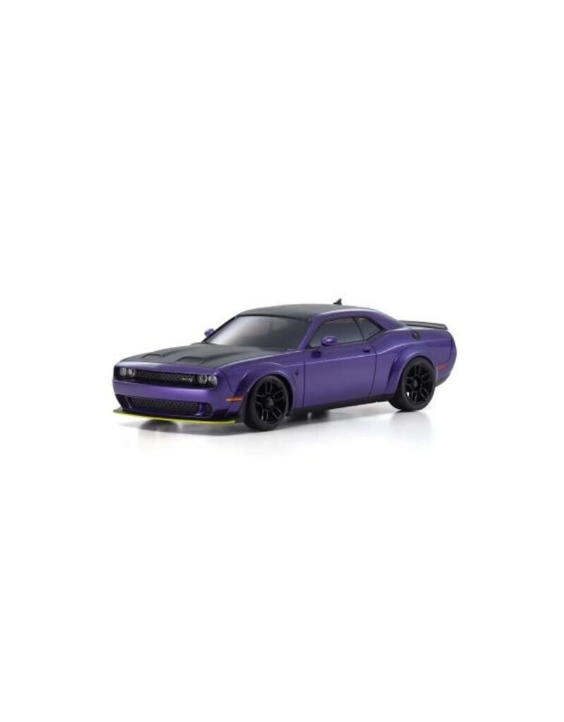 KYOSHO KYO32621PU MINI-Z AWD MA-020 READYSET CHALLENGER SRT HELLCAT REDEYE: PLUM PURPLE