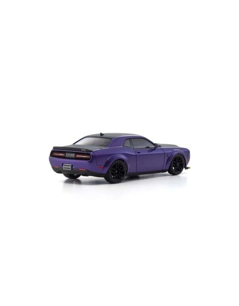 KYOSHO KYO32621PU MINI-Z AWD MA-020 READYSET CHALLENGER SRT HELLCAT REDEYE: PLUM PURPLE