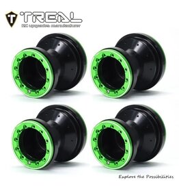 TREAL TRLX00445APSP ALUMINUM WHEEL SET FOR MINI LMT BLACK/GREEN