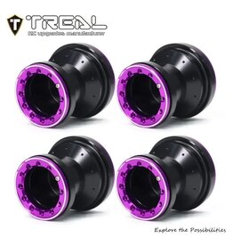 TREAL TRLX00445OZCH ALUMINUM WHEEL SET FOR MINI LMT BLACK/PURPLE