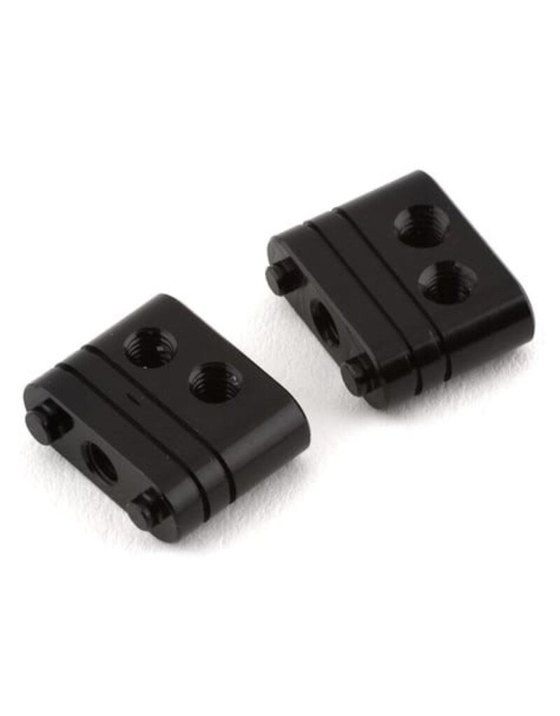 DRAG RACE CONCEPTS DRC-459.5 DR10/ B6 ALUMINUM FRONT CAMBER LINK MOUNTS: BLACK (2)