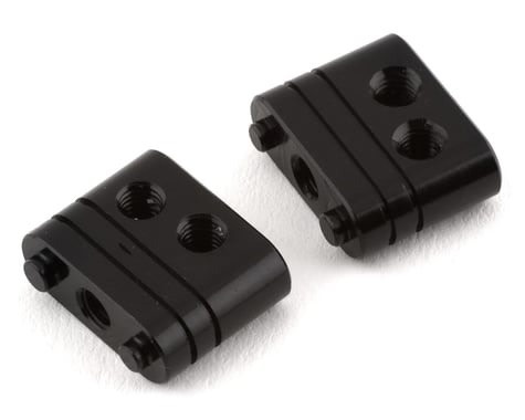 DRC-459.5 DR10/ B6 ALUMINUM FRONT CAMBER LINK MOUNTS: BLACK (2)